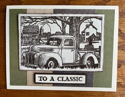 Tarjeta masculina hecha a mano personalizada - cumpleaños, día del padre o en blanco por dentro Foto 1 de 3