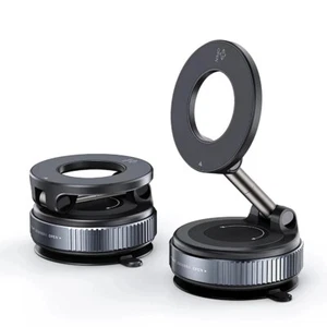 Electric Vacuum Magnetic Suction Cup Car Phone Holder Stand Mount 360° Rotation - Picture 1 of 13