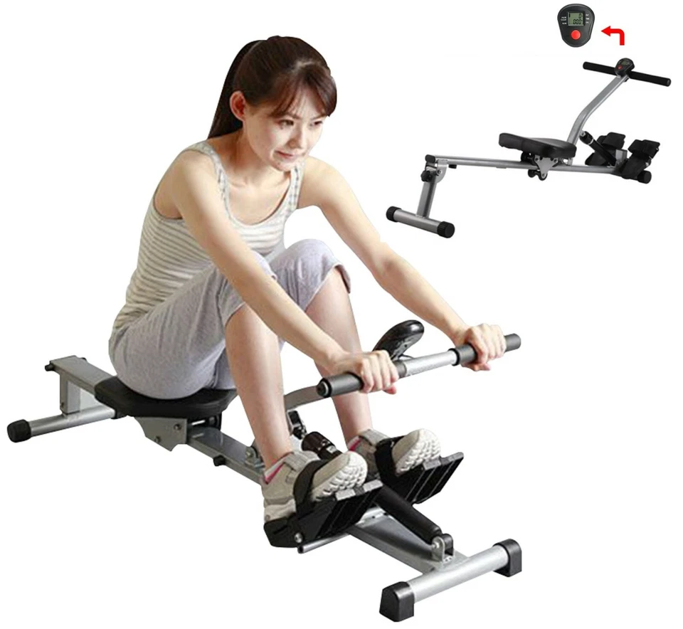 Hydraulic Rower Rowing Machine w/ Adjustable Incline & 12 resistance Cylinder  - Image 1 of 4