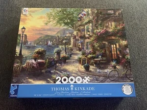 French Riviera Cafe - Thomas Kinkade 2000 Piece Ceaco Puzzle - Imagen 1 de 1