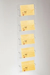 5-Fach Postkartenwandhalter,Postkartenständer,Postkarte,DIN A6,Display - Bild 1 von 5