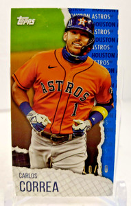CARLOS CORREA #10/10 BLUE 2021 Topps Rip Baseball Mini MRIP-CC Houston Astros