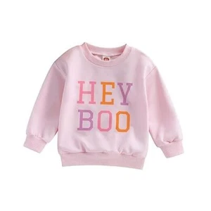 Newborn Infant Baby Boy Girl Sweatshirt Long Sleeve 0 6 12-18 Months O17 Pink - Picture 1 of 8