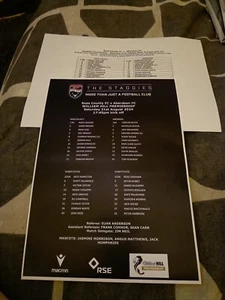 ROSS COUNTY v ABERDEEN Saturday 31 August 2024 SPL 2 DIFFERENT COLOUR T/SHEETS. - Picture 1 of 1