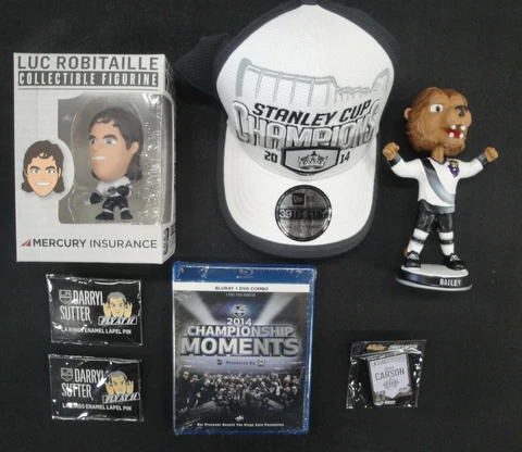 Drew Doughty Bobble Head 2014 SC Kings Hat Blu-Ray Bailey + Pins SGA New Cover