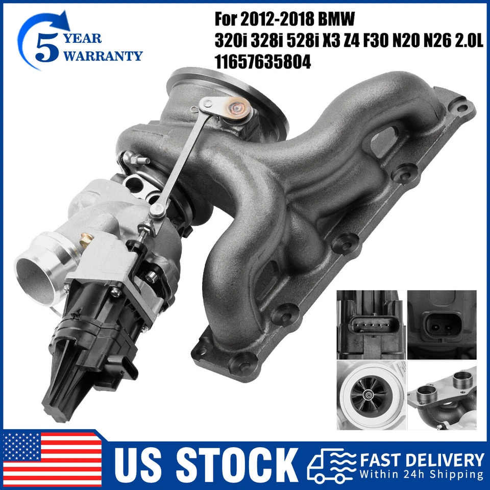 1 Set Turbocharger For 2012-2018 BMW 320i 328i 528i X3 Z4 F30 N20 N26 2.0L Turbo - Imagem 1 de 4