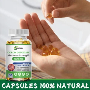 COLON DETOX 25X 1620MG Fuerza Máxima Promover la Digestión Pérdida de Peso 120 Cápsulas - Imagen 1 de 7