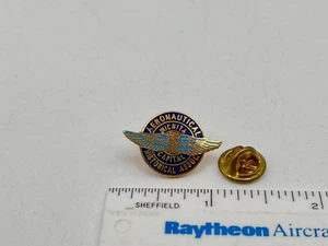 Vintage Wichita, KS The Air Capital Aeronautical Historical Assoc. Hat Lapel Pin - Picture 1 of 4