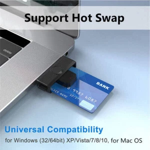 USB Smart Card Reader Chipkartenleser SIM Kartenleser Personalausweis Lesegerät - Bild 1 von 6