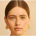 Amber Sceats 24K Gold Plated Reese Sculptural Nugget Style Earrings NWT