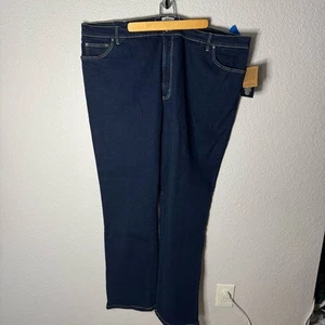 NWT Liberty Blues Dark Wash Straight Denim Size 48 x 34 Loose Fit Classic HEMMED - Picture 1 of 9