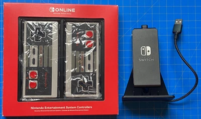Nintendo Switch Online Nintendo Entertainment System (NES) Controllers & Charger - Image 1 of 4
