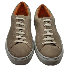 Martin Dingman Leather Casual Sneakers, Taupe Color Comfy Walking Shoes 11.5 - Picture 1 of 7
