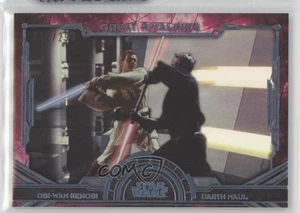 2016 Topps Star Wars Masterwork Rainbow Foil /299 Obi-Wan Kenobi Darth Maul 0jz8 - Picture 1 of 3
