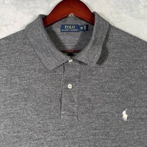 Polo Ralph Lauren Polo Shirt Mens 3XB 3XL Big Gray Heather Cotton Pony - Picture 1 of 9
