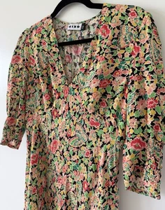 Vestido largo de verano vintage Rixo London floral Cecile para mujer - talla 6/pequeño - Imagen 1 de 8