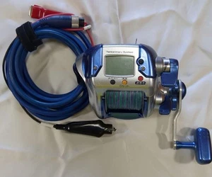 Shimano Dendou Maru 3000H elektrische Rolle rechtshändig mit Kabel aus Japan gebraucht - Bild 1 von 2