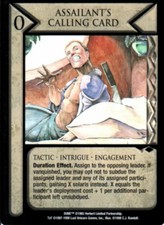 Assailant's Calling Card - Thunder at Twilight - Dune CCG