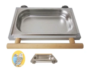 Badewanne Badehaus Futternapf Sittiche Kanarien Futterbar Vögel  Voliere Käfig - Bild 1 von 4