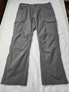 KUHL GRAUE STRETCH HOSE 32X30 I.S. ABER MISST 28,5 ZOLL I.S. **REPARIERTER SCHNITT** - Bild 1 von 19