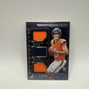 2024 Panini Black - Components #CO6 Bo Nix (RC) Triple Patch 52/99 - Bild 1 von 1