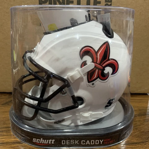 Louisiana Lafayette Ragin Cajuns (White) NCAA Schutt Mini Helmet Desk Caddy Cover