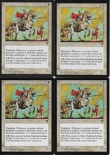 MTG: KNIGHT OF VALOR Visions COMMON; played, Excellent condition x4