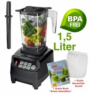 Profi YaYago JTC Omniblend Mixer Smoothie-Maker 1,5 L Blender Crusher schwarz - Bild 1 von 6