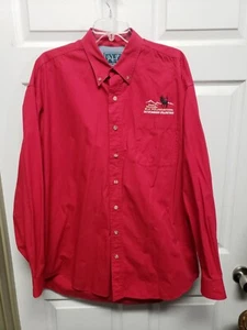 Roper Mens Shirt Size XL Red Long Sleeve Rocky Mountain Elk Foundation - Picture 1 of 10