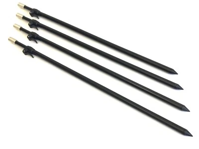 Pegasus BANKSTICK schwarz Erdspeer Erdspieß 61-114cm teleskopierbar