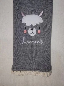Leenies Girls Fleece Lined Leggings - Little Alpaca Embroidered - Size 6 - Picture 1 of 4
