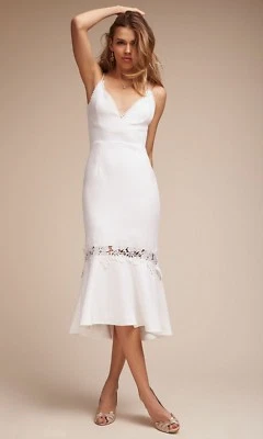 Nuevo Vestido de Novia Formal Nicholas Amina BHLDN Blanco Boda Floral Encaje Talla 4 Foto 1 de 4