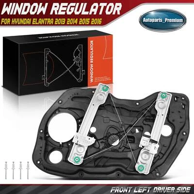 Reguladores de ventana eléctrica delanteros izquierdos con panel para Hyundai Elantra 2013-2016 sedán Foto 1 de 4