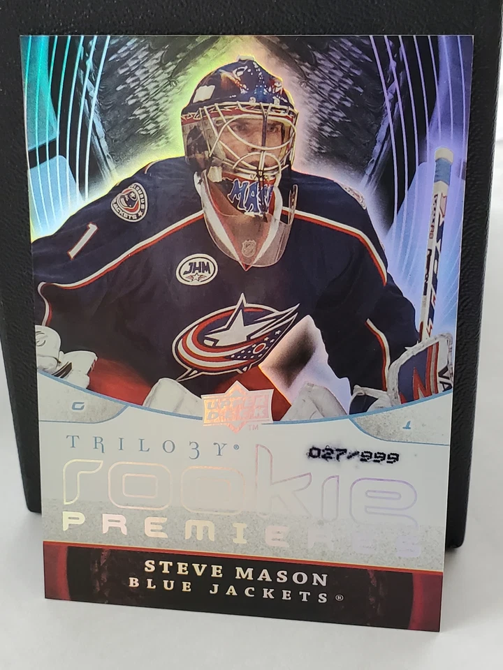 2008-09 UD Trilogy Rookie Premieres 027/999 Steve Mason #149 Blue Jackets - Image 1 of 1