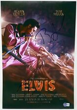 Austin Butler Baz Luhrmann Signed Autograph Elvis Movie Poster 12x18 Beckett COA