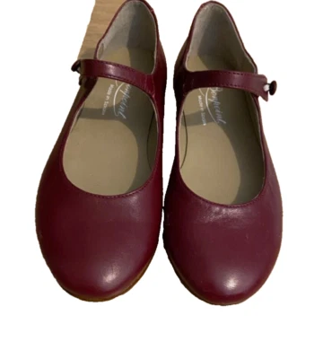 Bonpoint Ella Mary Jane Borgoña Talla 27 Foto 1 de 3