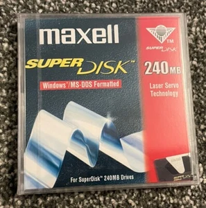 Super disque neuf Maxell SuperDisk 240 Mo format PC SCELLÉ - Photo 1/8