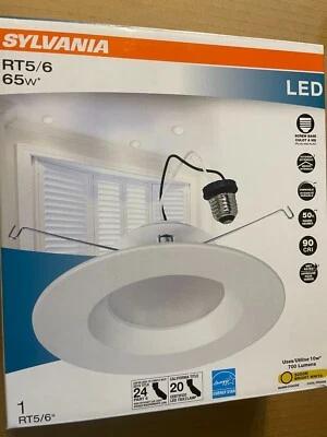 LEDVANCE Recessed LED Downlight Kit 65W Equivalent SYLVANIA 5"/6 Efficient 10W 700 Lumen