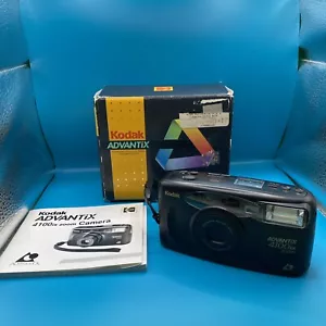 KODAK Advantix 4100ix Zoom APS Film Point Shoot Camera w Box Manual Tested Works - Picture 1 of 8