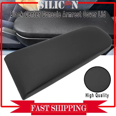 For VW Jetta Beetle 1999-2009 Black Leather Center Console Armrest Cover Lid New - Image 1 of 4