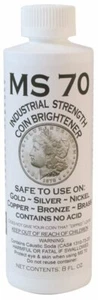 Industrial Strength Coin Brightener MS 70 For Gold Silver Nickel Copper 8 oz. - Picture 1 of 3