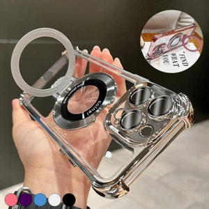 Funda segura magnética a prueba de golpes con anillo giratorio para iPhone 16 15 Pro Max 14 13 12 Mag - Imagen 1 de 35