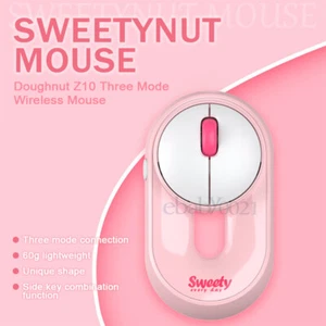 Mouse inalámbrico Donut Z10 conexión de tres modos 2.4G inalámbrico Bluetooth - Imagen 1 de 11