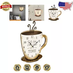 Large 13.75" Wall Clock with Silhouette Design - Stylish Indoor/Outdoor Decor - Picture 1 of 8