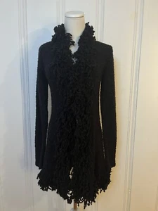 Vintage Y2K Sweater Size S Nordstrom Halogen Black Clueless Vibes *FAST SHIP* - Picture 1 of 11