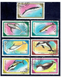 MONGOLIA 1990 Marine Mammals (Fauna) FU CV $2.50 - Picture 1 of 1