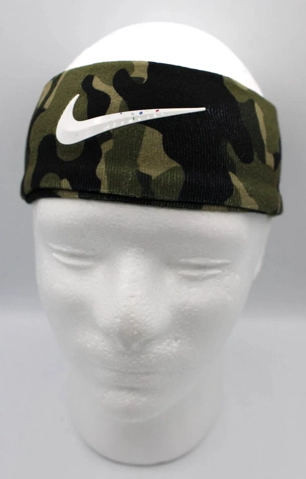 Nike Dri-Fit Diadema Adulto Atlética Oliva/Madera Sandalia/Blanco Foto 1 de 4