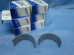 IHC BD220 SD2220 U220 Rod Bearing SET 6 Bearings Black Diamond Silver 1.10" - Picture 1 of 3