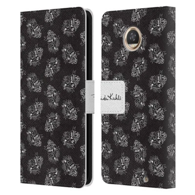 OFFICIAL FRIDA KAHLO TYPOGRAPHY LEATHER BOOK WALLET CASE FOR MOTOROLA PHONES - Image 1 of 4