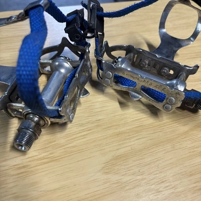 Kyokuto Pro Ace Vintage Road Bike Pedals Japan With Christophe Cages NICE - Image 1 of 4